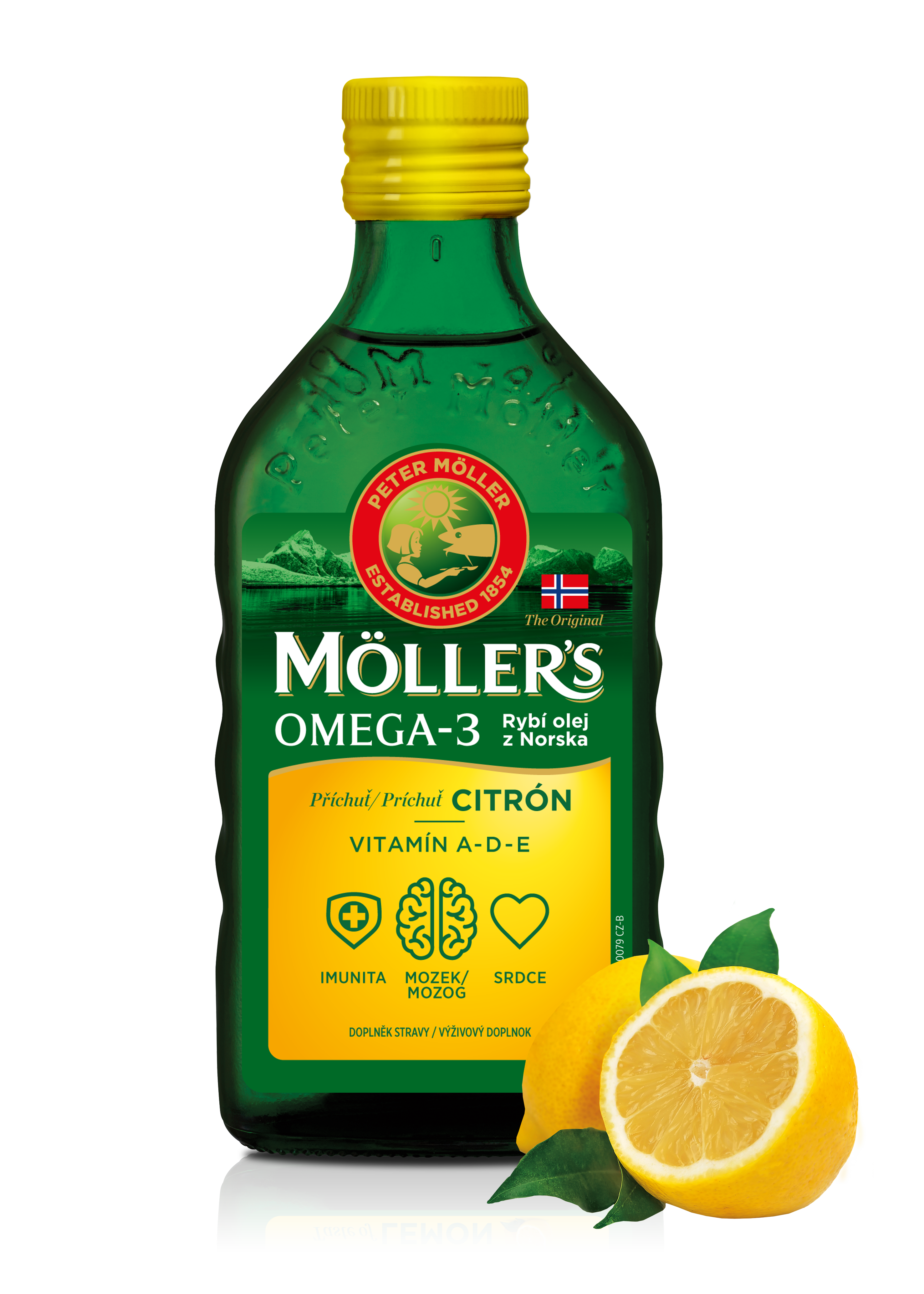 Mollers_Packshot_CLO_lemon_fruit_front_CZ Silná imunita, zdravé srdce a lepšia pamäť